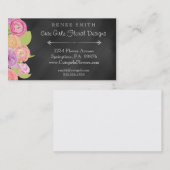 Fleuriste de tableau et carte de visite floral de (Devant / Derrière)