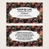 Fleuriste | Élégant Arrière - plan Fleurs (Devant & derrière)