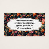 Fleuriste | Élégant Arrière - plan Fleurs (Dos)