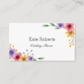 Fleuriste floral du carte de visite | de ressort (Devant)