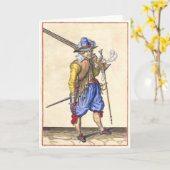 Fleuriste hollandais - 17e siècle - Carte de voeux (Fleur jaune)