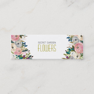 Fleuriste peint Cartes de visite maigres