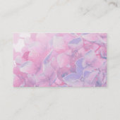 Fleuriste violet rose carte de visite (Dos)