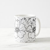 fleurit bébé fleurit Mug Pailleté Fleur Cadeau (Devant droit)