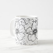fleurit bébé fleurit Mug Pailleté Fleur Cadeau (Devant gauche)