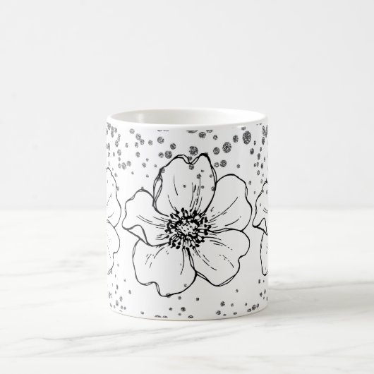 fleurit bébé fleurit Mug Pailleté Fleur Cadeau (Centre)