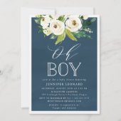 Fleurit rustique | Invitation Baby shower (Devant)