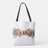 Fleuron de luxe - Sac fourre-tout floral élégant (Dos)