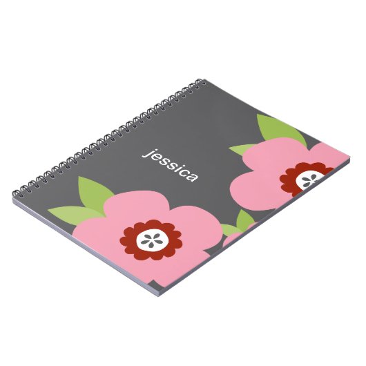 Fleuron moderne Carnet personnalisé (Côté gauche)
