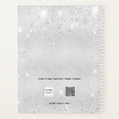 Fleuron rose argent parties scintillant nom élégan (Dos)