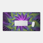 Fleuron vert violet Art Abstrait fractal moderne (Clavier et souris)