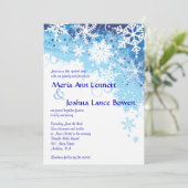 FLEURONS DE NEIGE GELÉS Faire-part de mariage (Debout devant)