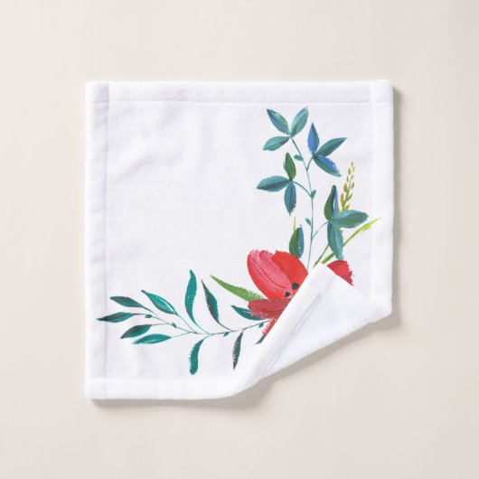 Fleurs (Gant de toilette)