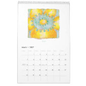 Fleurs 2026 Calendrier vertical (Mar 2027)