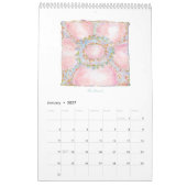 Fleurs 2026 Calendrier vertical (Jan 2027)