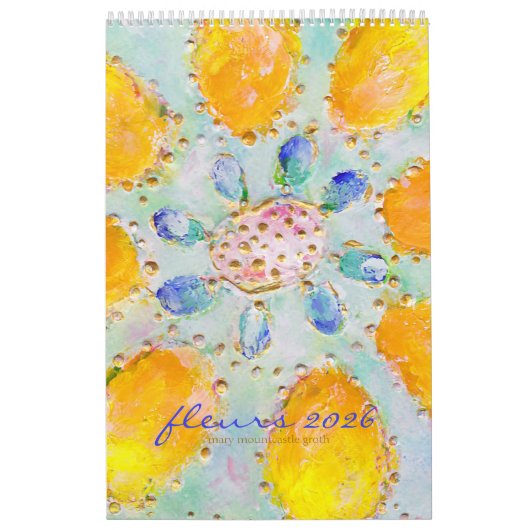 Fleurs 2026 Calendrier vertical (Protection)