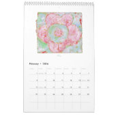 Fleurs 2026 Calendrier vertical (Feb 2026)