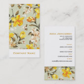 Fleurs 32 • Carte de visite élégant (Devant / Derrière)