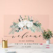 Fleurs à feuillage persistant et coton Elégant Mar (Mariage)