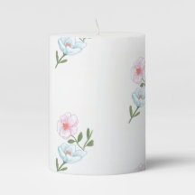 Fleurs à main rose et bleue, romantique