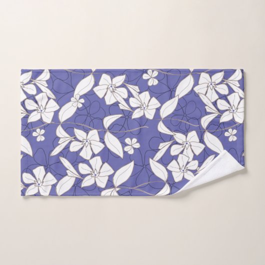 Fleurs à perches blanches (Serviette à main)