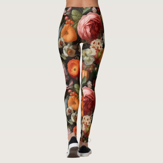 Fleurs abondantes Leggings (Dos)