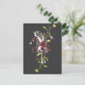 Fleurs Abstraites Carte postale (Debout devant)