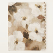 Fleurs Abstraites Crème Marron Beige (Dos)
