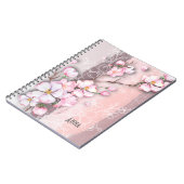 Fleurs Abstraites de cerisier Carnet primaire (Côté gauche)