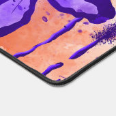 Fleurs Abstraites encrées Orange violet (Coin)