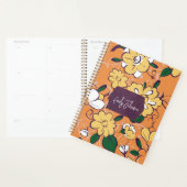 Fleurs abstraites grises violettes avec texte pers (Devant avec enveloppe)