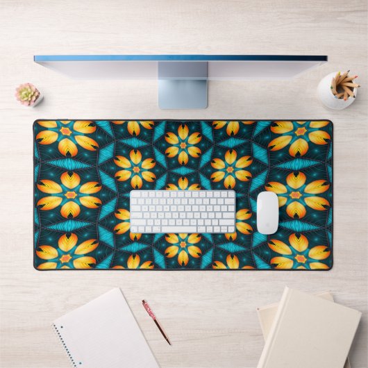 Fleurs Abstraites jaunes (Bureau 1)