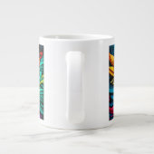 Fleurs Abstraites Jumbo Mug (Dos)