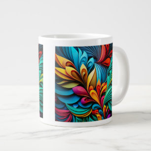 Fleurs Abstraites Jumbo Mug