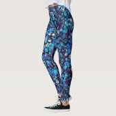 Fleurs Abstraites Mode Florale Leggings de Yoga (Gauche)