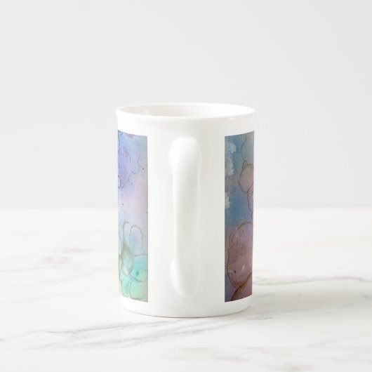 Fleurs Abstraites os Chine Mug (Dos)