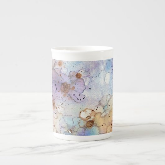 Fleurs Abstraites os Chine Mug (Devant)
