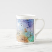 Fleurs Abstraites os Chine Mug (Droite)