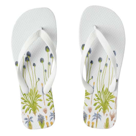 Fleurs Abstraites tongs femmes (Semelle)
