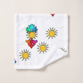 Fleurs Accueil Ensoleillement Enfants Cadeau  (Gant de toilette)