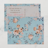 Fleurs Adorables - Carte Postale / RSVP / Invitati (Devant / Derrière)