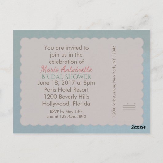 Fleurs allurantes - Carte postale / RSVP / Invitat (Dos)