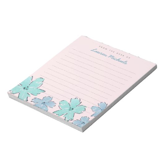 Fleurs amusantes Bloc-notes personnalisées (Tourné)