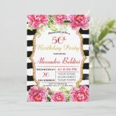 FLEURS ANNIVERSAIRE DE FÊTE INVITATION (Debout devant)