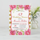 FLEURS ANNIVERSAIRE INVITATION (Debout devant)