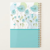 Fleurs Aquarelle Bleue Personnalisables (Dos)