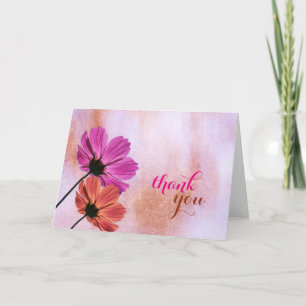 Fleurs Aquarelle Chic Féminin Merci Mariage