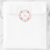 Fleurs aquarelle mixtes 2 étiquettes (Sac)