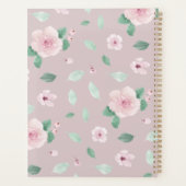 Fleurs Aquarelle Monogramme Or Rose (Dos)