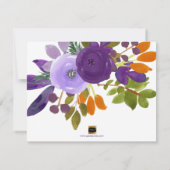 Fleurs aquarelle PixDezines Save the Date (Dos)